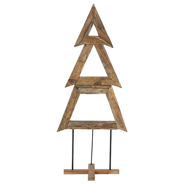 Grote foto vidaxl kerstboom met standaard bruin 180 cm massief teakhout diversen overige diversen