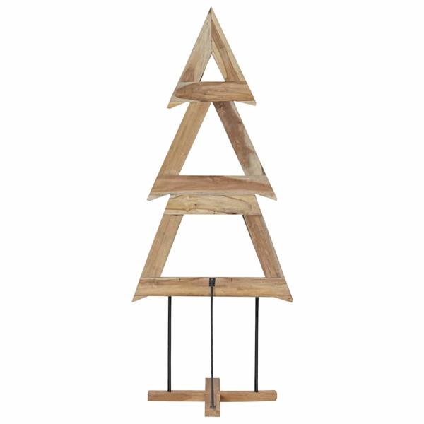 Grote foto vidaxl kerstboom met standaard bruin 180 cm massief teakhout diversen overige diversen