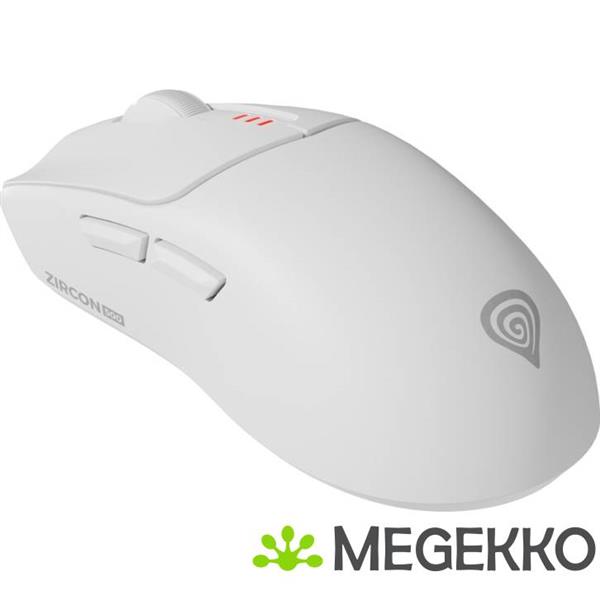 Grote foto genesis nmg 2114 zircon 500 gaming muis rechtshandig rf wireless bluetooth usb type c wit computers en software overige computers en software
