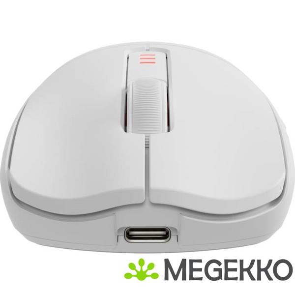 Grote foto genesis nmg 2114 zircon 500 gaming muis rechtshandig rf wireless bluetooth usb type c wit computers en software overige computers en software