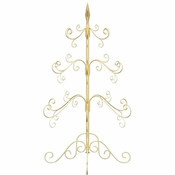 Grote foto vidaxl metalen kerstboom met standaard goud 90 cm poedergecoat staal diversen overige diversen