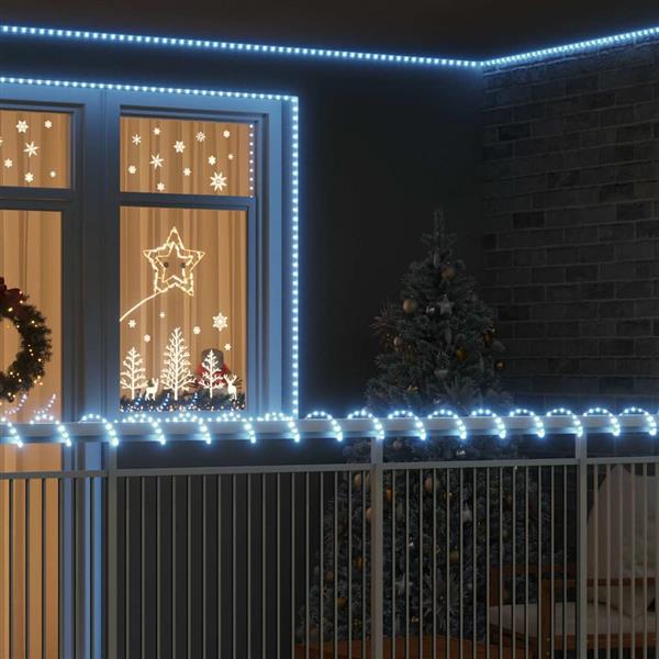 Grote foto vidaxl touwenlicht met 1200 led koud wit 50 m pvc diversen overige diversen