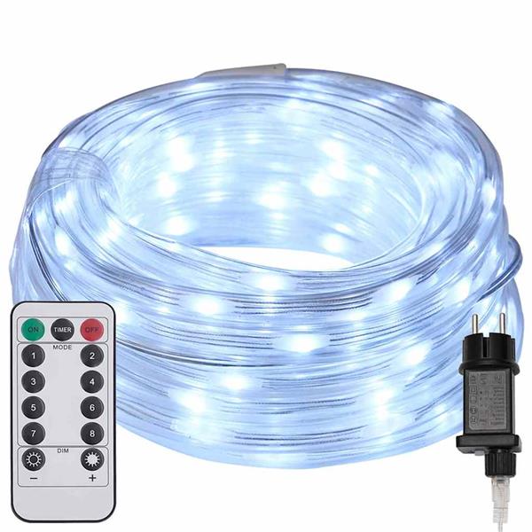 Grote foto vidaxl touwenlicht met 1200 led koud wit 50 m pvc diversen overige diversen