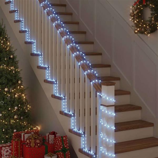 Grote foto vidaxl touwenlicht met 1200 led koud wit 50 m pvc diversen overige diversen
