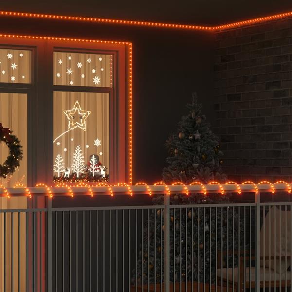 Grote foto vidaxl touwenlicht met 1200 led warmwit 50 m pvc diversen overige diversen