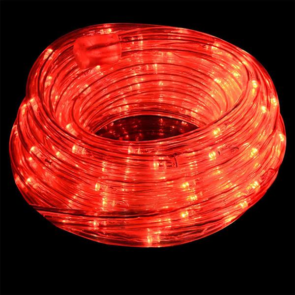 Grote foto vidaxl touwenlicht met 2400 led rood 100 m pvc diversen overige diversen