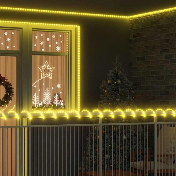Grote foto vidaxl touwenlicht met 2400 led warmwit 100 m pvc diversen overige diversen