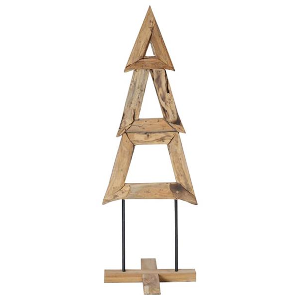 Grote foto vidaxl kerstboom met standaard bruin 120 cm massief teakhout diversen overige diversen