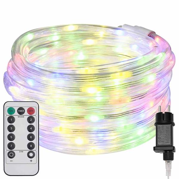 Grote foto vidaxl touwenlicht met 2400 led multikleur 100 m pvc diversen overige diversen