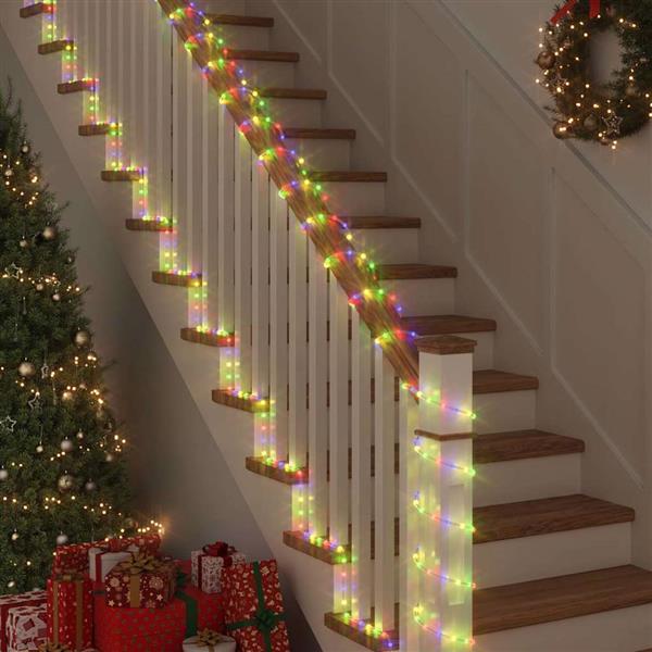 Grote foto vidaxl touwenlicht met 2400 led multikleur 100 m pvc diversen overige diversen