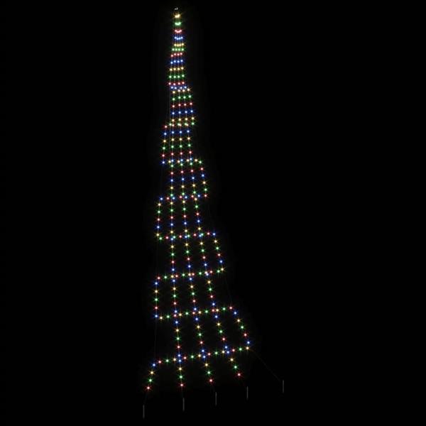 Grote foto vidaxl led kerstboom met 276 led multikleur 511 cm metaal diversen overige diversen