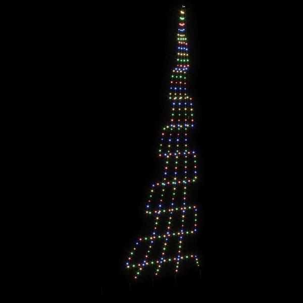 Grote foto vidaxl led kerstboom met 276 led multikleur 511 cm metaal diversen overige diversen