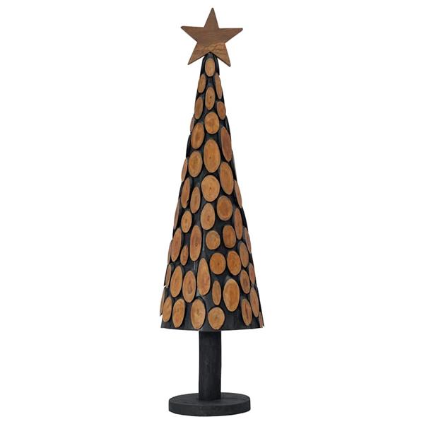 Grote foto vidaxl kerstboom met standaard bruin 120 cm massief teakhout diversen overige diversen