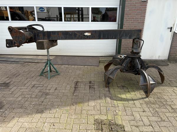 Grote foto manitou hijs jip met poliepknijper doe het zelf en verbouw kranen en graafmachines