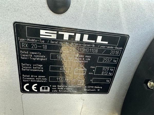 Grote foto vs 22417 elektrische triplex heftruck still rx20 18 bj2018 agrarisch heftrucks