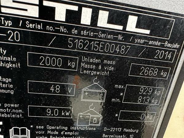 Grote foto vs 22418 elektrische triplex heftruck still rx20 20 weinig uren agrarisch heftrucks