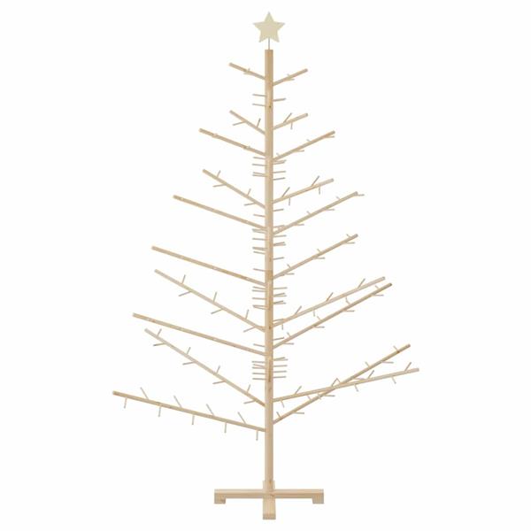 Grote foto vidaxl houten kerstboom naturel 180 cm massief grenenhout diversen overige diversen