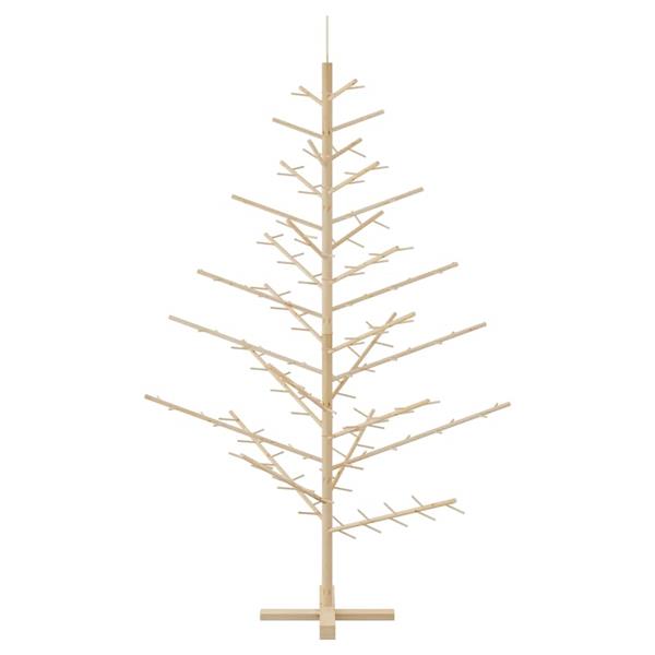 Grote foto vidaxl houten kerstboom naturel 180 cm massief grenenhout diversen overige diversen