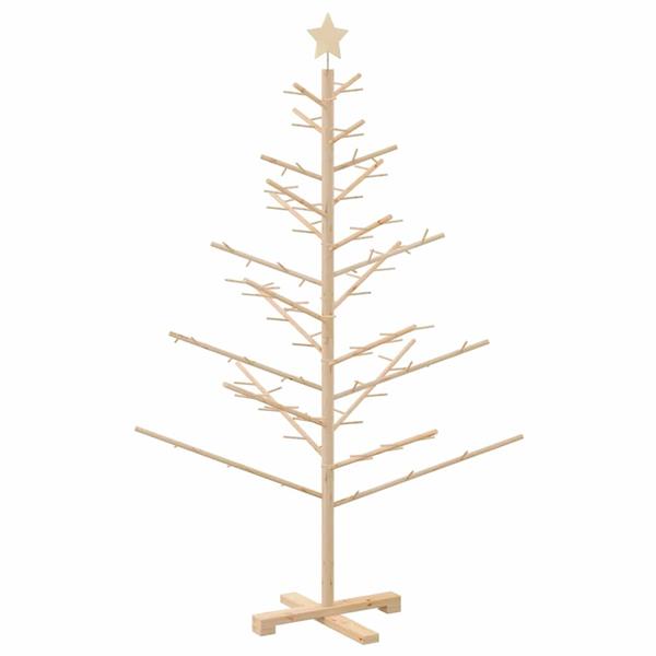 Grote foto vidaxl houten kerstboom naturel 150 cm massief grenenhout diversen overige diversen
