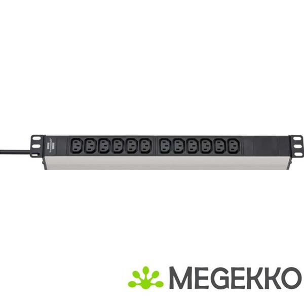 Grote foto alu line 19 rack mount power strip iec 320 c14 to 12x iec 320 c13 computers en software overige