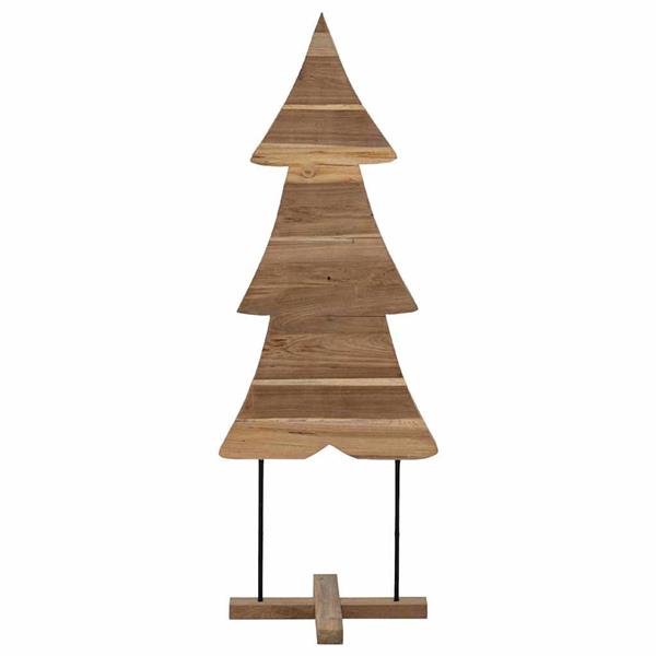 Grote foto vidaxl kerstboom met standaard bruin 90 cm massief teakhout diversen overige diversen