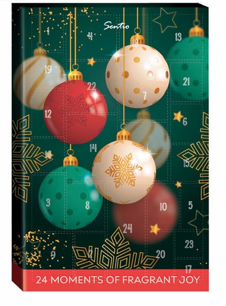 Grote foto luxe adventskalender kerstboom sieraden tassen en uiterlijk parfum