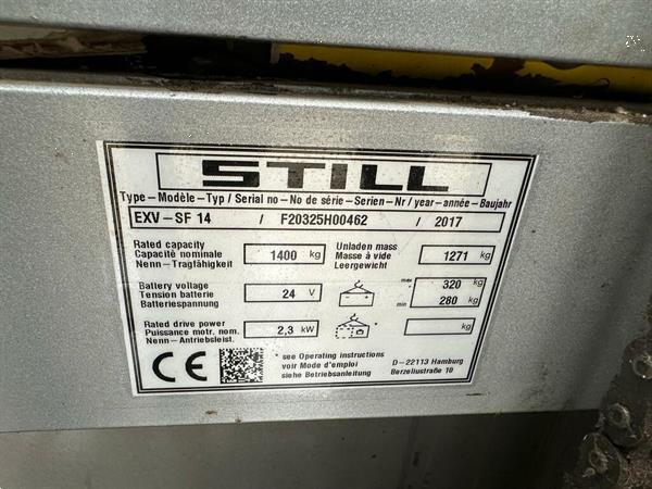 Grote foto vs 22422 elektrische triplex stapelaar still exvsf14 5016mm doe het zelf en verbouw hefwerktuigen
