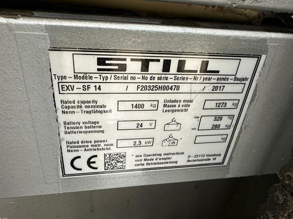 Grote foto vs 22423 elektrische triplex stapelaar still exvsf14 5016mm doe het zelf en verbouw hefwerktuigen