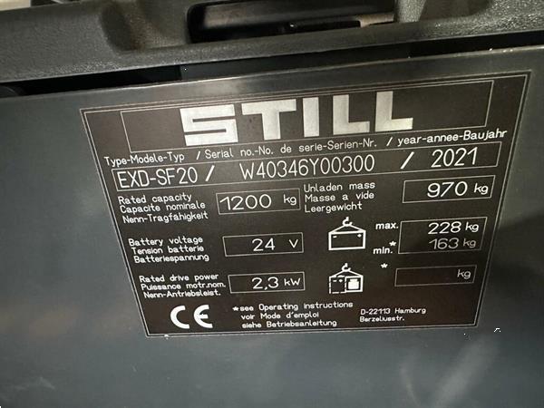 Grote foto vs 22425 elektrische duo stapelaar still bj2021 1.724mm weinig uren doe het zelf en verbouw hefwerktuigen