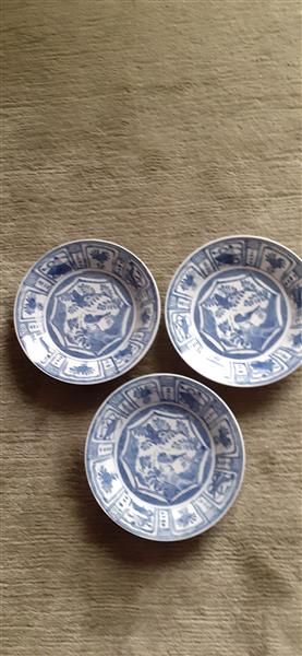 Grote foto 3 chinese wandborden antiek en kunst wandborden en tegels