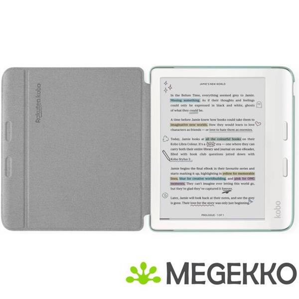 Grote foto kobo libra colour sleepcover garden green telecommunicatie tablets