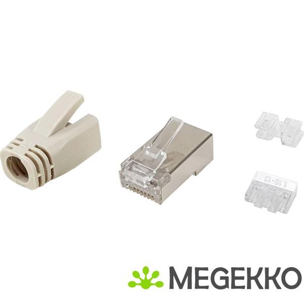 Grote foto equip 121182 kabel connector rj 45 roestvrijstaal transparant wit computers en software overige computers en software