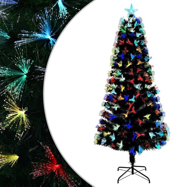 Grote foto vidaxl kunstkerstboom met decoratieve touwlichten groen 240 cm pvc diversen overige diversen