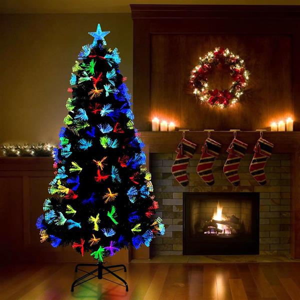 Grote foto vidaxl kunstkerstboom met decoratieve touwlichten groen 180 cm pvc diversen overige diversen