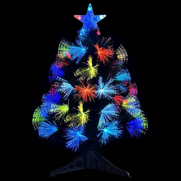 Grote foto vidaxl kunstkerstboom met decoratieve touwlichten groen 64 cm pvc diversen overige diversen