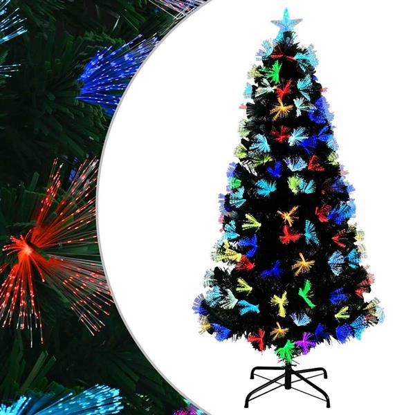 Grote foto vidaxl kunstkerstboom met decoratieve touwlichten groen 120 cm pvc diversen overige diversen