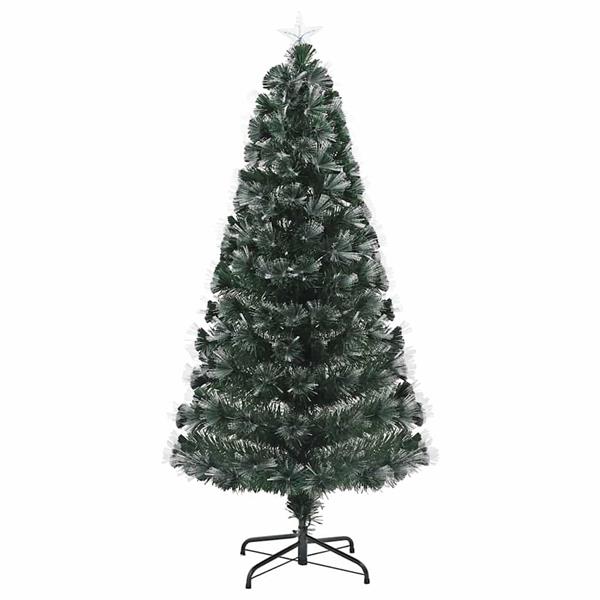 Grote foto vidaxl kunstkerstboom met decoratieve touwlichten groen 120 cm pvc diversen overige diversen