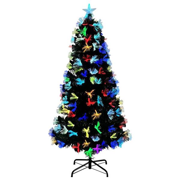 Grote foto vidaxl kunstkerstboom met decoratieve touwlichten groen 120 cm pvc diversen overige diversen