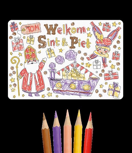 Grote foto placemat sinterklaas verzamelen overige verzamelingen
