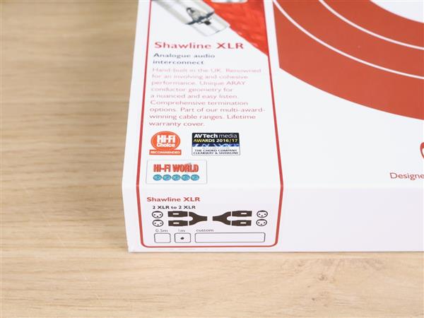 Grote foto chord company shawline tuned aray audio interconnects xlr 1 0 metre audio tv en foto onderdelen en accessoires