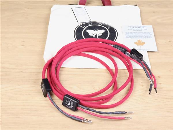 Grote foto luna rouge highend audio speaker cables 2 0 metre audio tv en foto onderdelen en accessoires