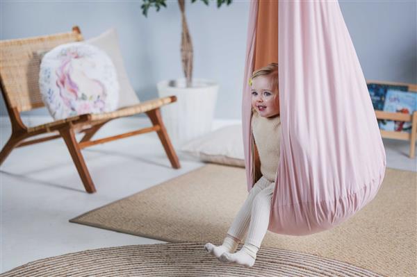 Grote foto hangnest schommel pink pink kinderen en baby overige