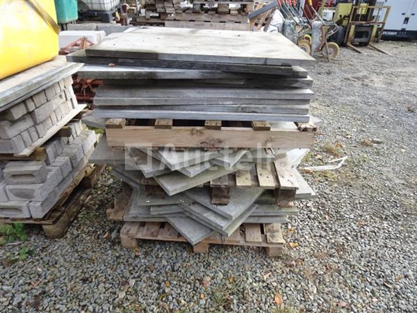Grote foto een set van 23 platen in blauwe steen van 1m bij 1m doe het zelf en verbouw onderdelen en accessoires