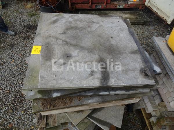 Grote foto een set van 23 platen in blauwe steen van 1m bij 1m doe het zelf en verbouw onderdelen en accessoires