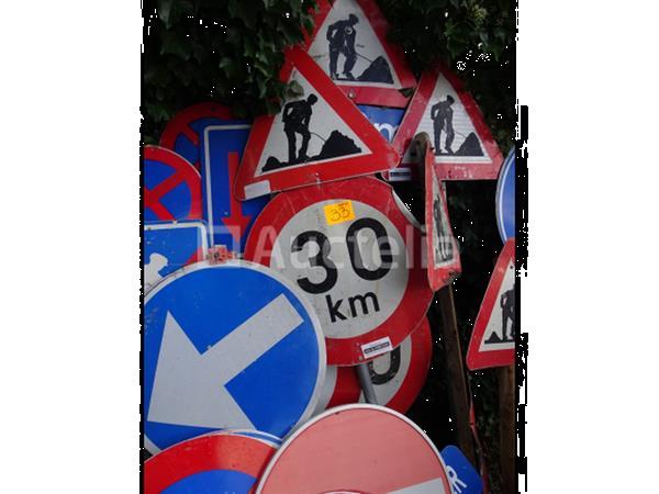 Grote foto veel verschillende verkeersborden doe het zelf en verbouw onderdelen en accessoires