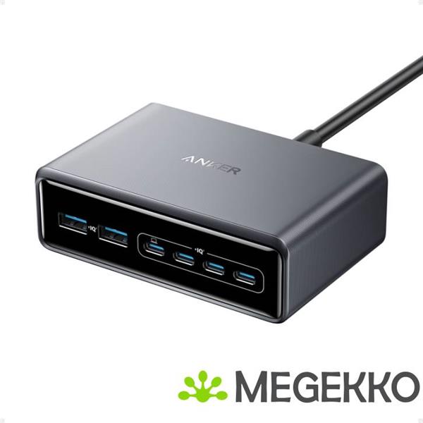 Grote foto anker prime 6 in 1 snellader 200w 4c 2a zwart computers en software overige computers en software