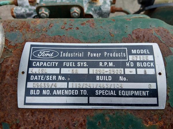 Grote foto ford 2712e motor met stamford generator 40 kva doe het zelf en verbouw aggregaten