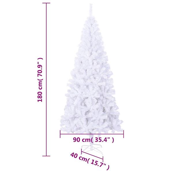 Grote foto vidaxl kunstkerstboom met standaard 180 cm 620 takken diversen overige diversen
