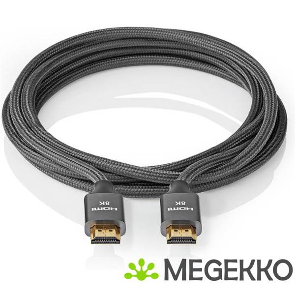 Grote foto nedis cvtb35000gy50 hdmi kabel 1m hdmi type a standaard zwart computers en software overige computers en software