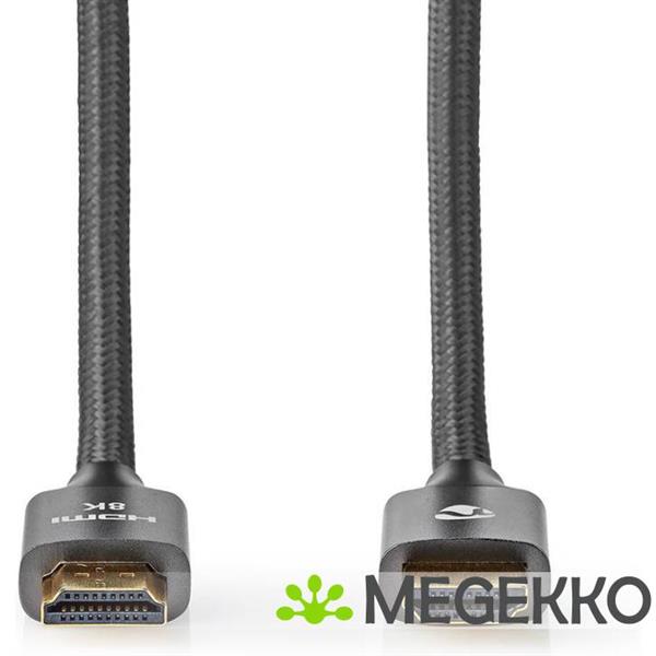 Grote foto nedis cvtb35000gy50 hdmi kabel 1m hdmi type a standaard zwart computers en software overige computers en software